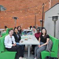 Everett Lab Gathering. Image includes the PI and lab staff members.